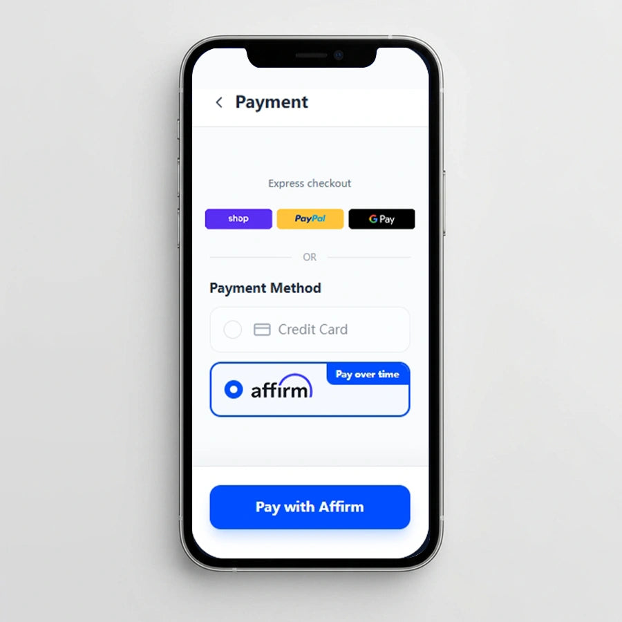 Choose Affirm at Checkout