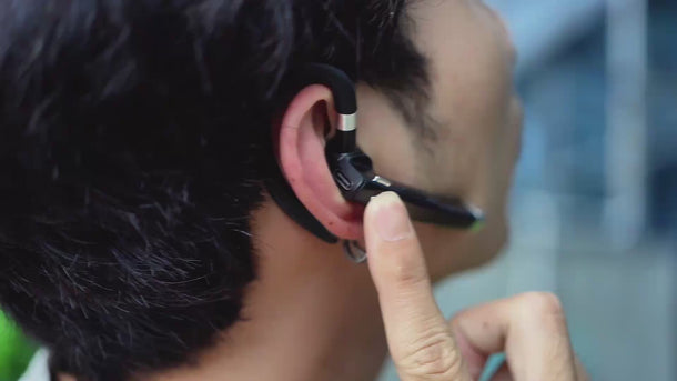 Bluetooth earphone for Poclink radios. Go hands free and private